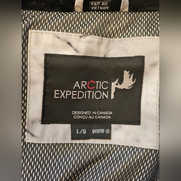 Nwt Arctic Expedition Marble Color Down Winter Snow Jacket Large - Picture 4 of 8